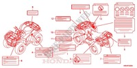 CAUTION LABEL (1) for Honda FOURTRAX 500 RUBICON 2015