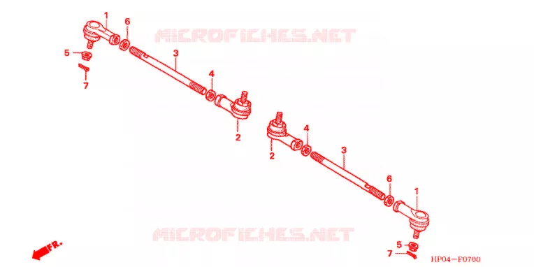 TIE ROD Honda ATV 500 FOURTRAX 2006  TRX500FM6