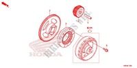 STARTING GEAR for Honda FOURTRAX 500 FOREMAN RUBICON EPS RED 2015