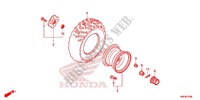 REAR WHEEL for Honda FOURTRAX 500 FOREMAN 4X4 2012