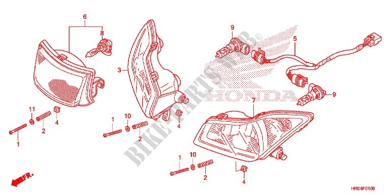 HEADLIGHT for Honda FOURTRAX 500 FOREMAN 4X4 2012