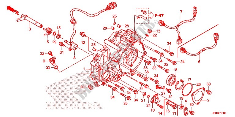 CRANKCASE COVER for Honda FOURTRAX 500 FOREMAN 2012