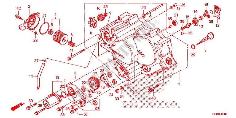 FRONT CRANKCASE COVER for Honda FOURTRAX 500 FOREMAN 2012