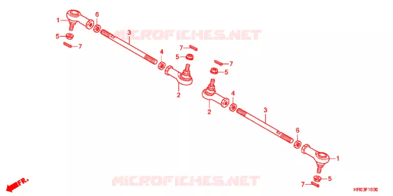TIE ROD Honda ATV 500 FOURTRAX 2012  TRX500FMC