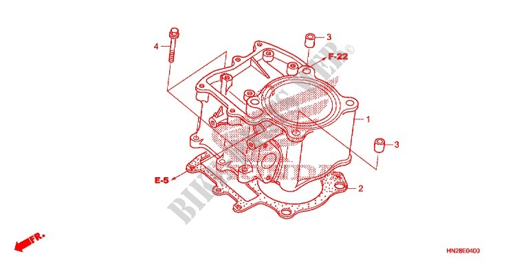 CYLINDER for Honda FOURTRAX 500 RUBICON GPS EPS 2009