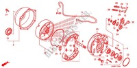 REAR BRAKE PANEL   SHOES for Honda FOURTRAX 500 RUBICON GPS EPS 2011