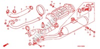 EXHAUST MUFFLER (2) for Honda FOURTRAX 500 FOREMAN 4X4 Electric Shift, Power Steering 2008