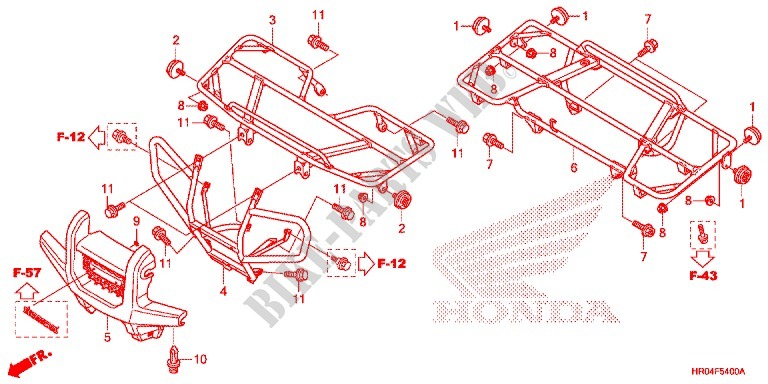 SEAT   CARRIER for Honda FOURTRAX 500 FOREMAN ES PS 2012