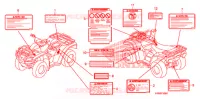 CAUTION LABEL (1) for Honda FOURTRAX 500 FOREMAN PS 2011