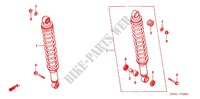 REAR SHOCK ABSORBER (2) for Honda FOURTRAX 500 FOREMAN RED 2006