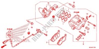REAR BRAKE CALIPER for Honda CROSSTOURER 1200 DCT ABS RED 2016