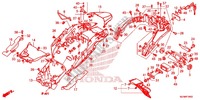 REAR FENDER for Honda VFR 800 INTERCEPTOR 2014