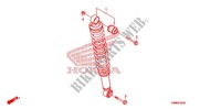 REAR SHOCK ABSORBER (2) for Honda TRX 250 FOURTRAX RECON Electric Shift 2010