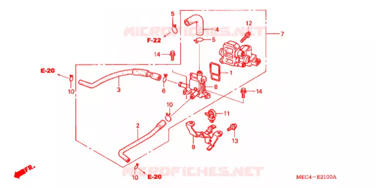 AIR CONTROL ROTARY VALVE Honda MOTO 1800 RUNE 2005  NRX1800EB5