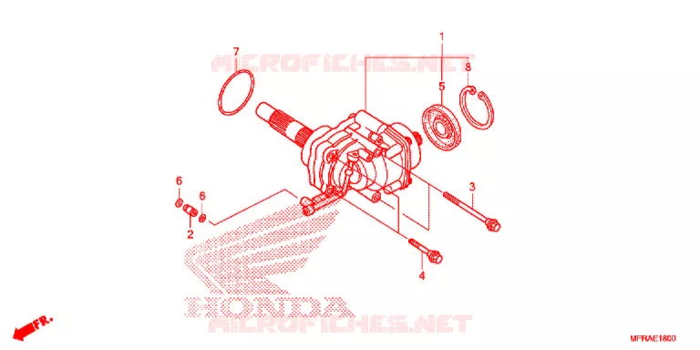SIDE GEAR CASE Honda MOTO 1300 VT 2013  VT1300CSAD