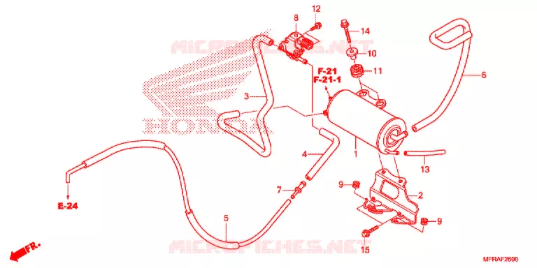 EVAP CANISTER Honda MOTO 1300 VT 2013  VT1300CSD