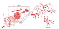 HEADLIGHT for Honda VT 1300 INTERSTATE ABS RED 2011