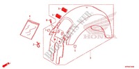 REAR FENDER (VT1300CRA/CR/CTA/CT) for Honda VT 1300 INTERSTATE ABS 2013