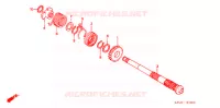 KICKSTARTER AXLE for Honda EX5 DREAM 100, Electric start 2007