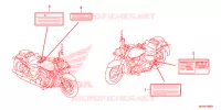 CAUTION LABEL (VT750C/CA/C2/C2B/C2F/CS/C2S) for Honda SHADOW VT 750 SPIRIT 2013