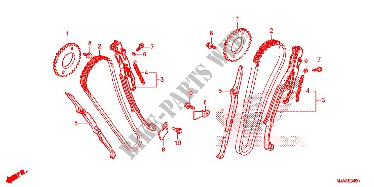 CAM CHAIN   TENSIONER for Honda SHADOW VT 750 AERO ABS GRAY 2014