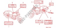 CAUTION LABEL (1) for Honda SHADOW VT 750 ACE DELUXE 1998