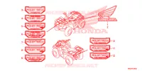 STICKERS for Honda FOURTRAX 420 4X4 Manual Shift PS 2017