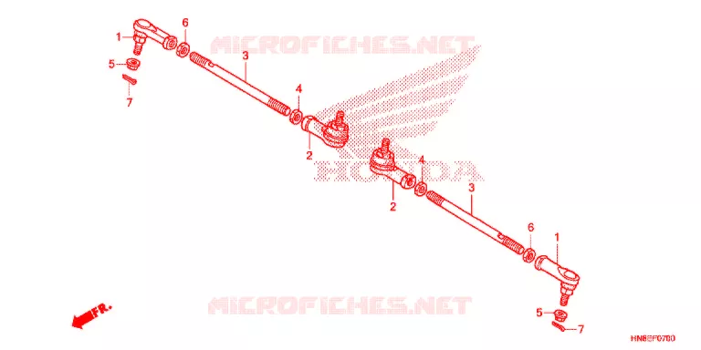 TIE ROD Honda ATV 680 FOURTRAX 2017  TRX680FAH