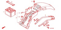 REAR FENDER   BATTERY (XZ508/9) for Honda APE 50 DELUXE Front brake disk 2012