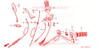 LEVER   SWITCH   CABLE (3 SPEED) for Honda MONKEY 50 TYPE 1 1981