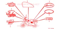 STICKERS (MONKEY) (Z50JB/JC/JE/JF) for Honda MONKEY 50 TYPE LA 1981