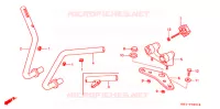 HANDLEBAR   TRIPLE CLAMP   STEERING STEM (MONKEY) for Honda MONKEY 50 TYPE 7J 1993