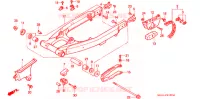 SWINGARM   CHAIN CASE for Honda XR 600 R 1994