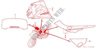 STICKERS (5) for Honda XR 650 L 1997