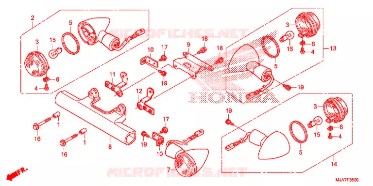 INDICATOR Honda MOTO 750 SHADOW 2019  VT750CSJ