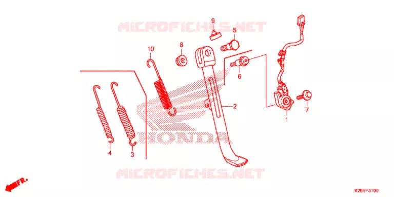SIDE STAND Honda MOTO 125 MSX 2017  MSX125H
