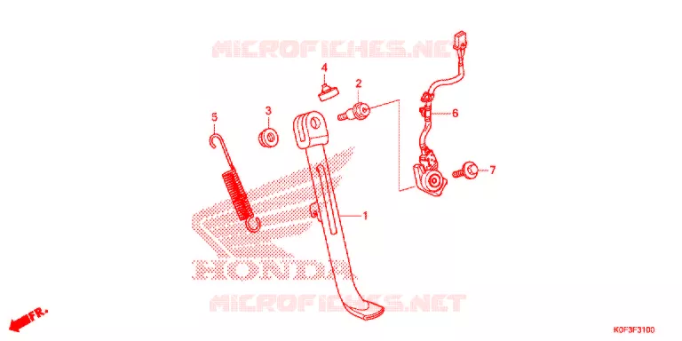 SIDE STAND Honda MOTO 125 MONKEY 2021  Z125MAK