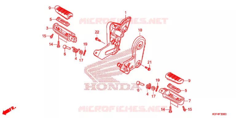 PEDAL Honda MOTO 125 MONKEY 2018  Z125MK