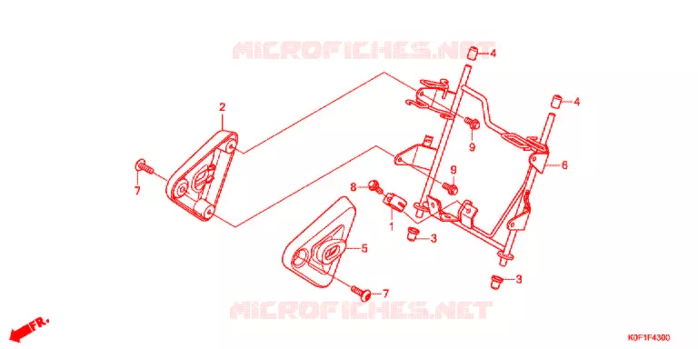 VOORLICHTSTEUN Honda MOTO 125 MONKEY 2018  Z125MAK