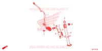 SIDE STAND for Honda CBR 650 F RED 2018