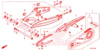 SWINGARM   CHAIN CASE for Honda CBR 650 F RED 2018