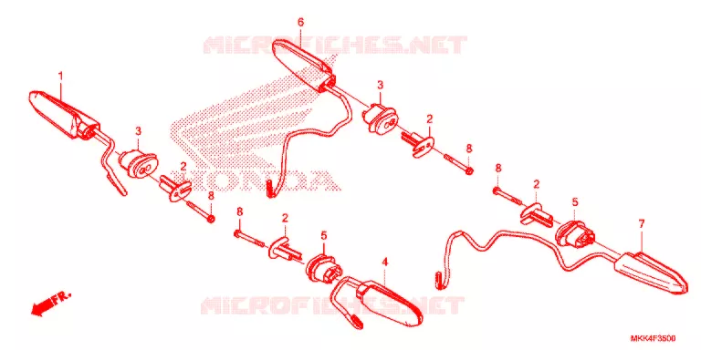 INDICATOR Honda MOTO 1000 AFRICA-TWIN 2018  CRF1000DJ