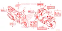 CAUTION LABEL (1) for Honda SH 300 I ABS -E- 2018