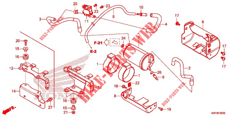 AIR INJECTION SYSTEM for Honda REBEL 300 2018
