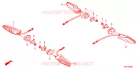 INDICATOR for Honda AFRICA TWIN CRF 1000 DCT RED 2016