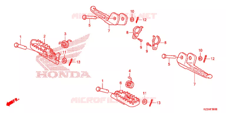PEDAL Honda MOTO 250 CRF 2017  CRF250RLH