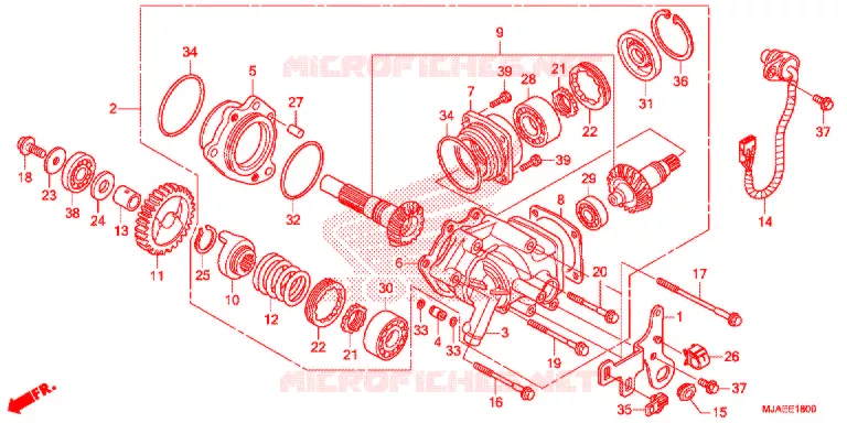 SIDE GEAR CASE Honda MOTO 750 SHADOW 2017  VT750CSH