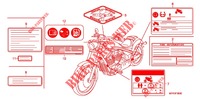 CAUTION LABEL for Honda VT 1300 FURY ABS 2010