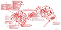 CAUTION LABEL for Honda PIONEER 1000 M5 DELUXE 2018
