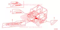 STICKERS for Honda PIONEER 700 M4 DELUXE 2018